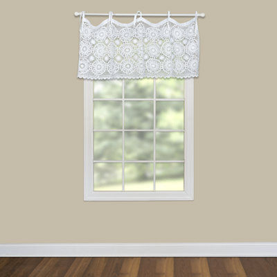 Burrill Cotton Geometric Tailored Window Valance