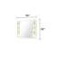 Modern Style Mirror Made With Wood And Gold LED Edges (Includes Mirror Only)