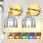 Rgb Dimmable Wireless Wall Sconces,Multi-Color Rechargeable Gold & Grey Glass Wall Sconces (Set Of 2-1928440108-1928440111