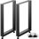 Ensemble de 2 pieds de table en acier noir industriel de H 28 po x l 24 po x P 3,1 pi VEVOR