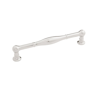 Fuller Collection Handle Pull - 6-5/16" Centre to Centre Cabinet Pull Polished Nickel - Traditional Hardware for Drawers & Cabinets 