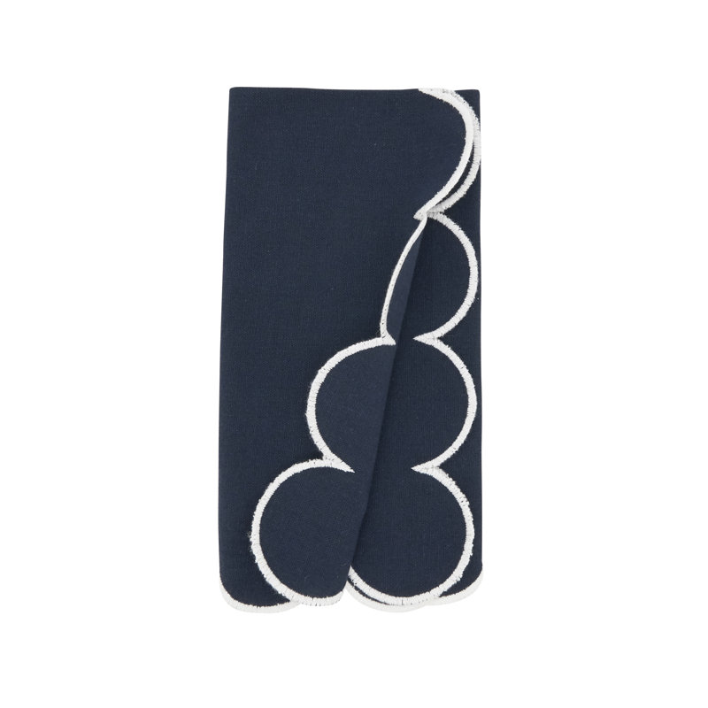 Serviette rectangulaire Paddock 100% coton, Marine