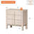 Mid-Century Modern Nightstand With 3 Drawers ,31.5" Large End Table, Wooden Bedside Table Storage Cabinet For Bedroom, Living Room,Entryway-338106693-338106695