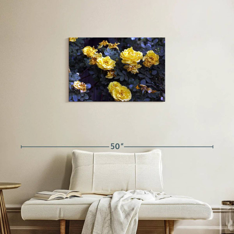 Bouquet de roses jaunes Harnek, H 20 po x l 30 po