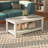 Albrecht Solid Pine Wood Shaker Coffee Table - Timeless simplicity and elegance by Red Barrel Studio.-1377260074
