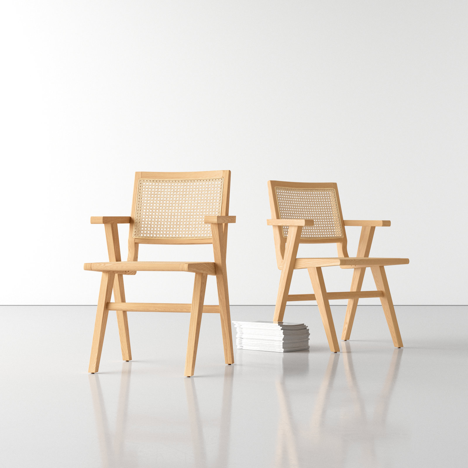 Atticus Dining Armchair, Natural