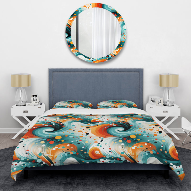 Ensemble de housse de couette Minhthu, Housse de couette simple + 1 taie décorative stan