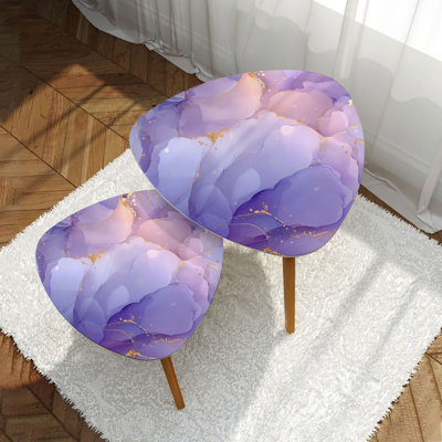 Ensemble de 2 tables basses gigognes Triangle Nesting