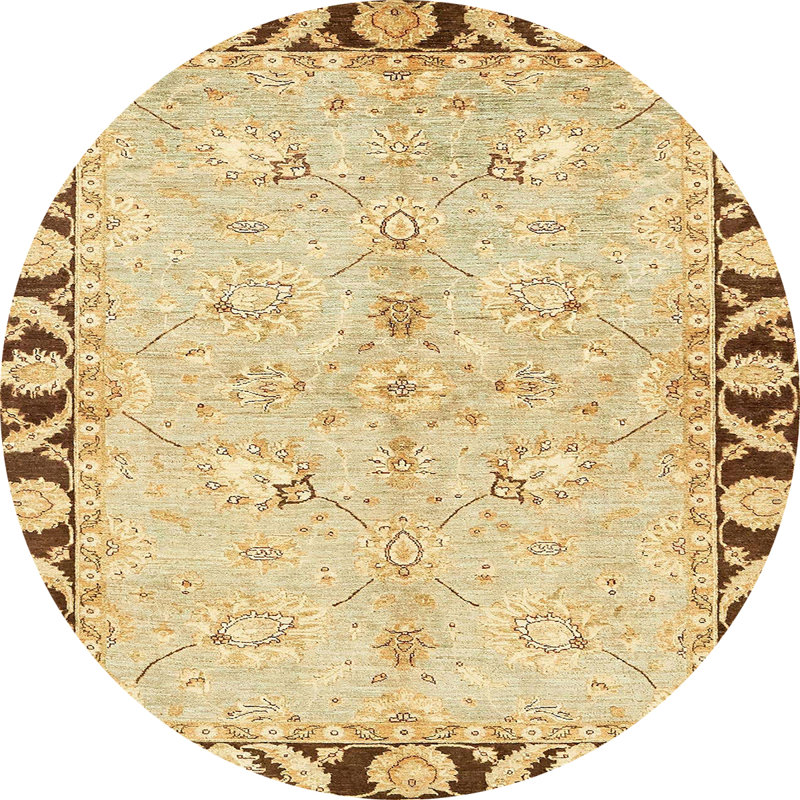Tapis abstrait moderne 449, Rond 7 pi
