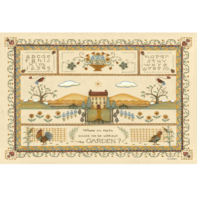 «Garden Sampler I» par Wendy Russell - Impression sur toile tendue