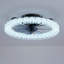 Ventilateurs de plafond Galaxy avec ensemble, source de lumière DEL et télécommande, ventilateur DEL encastré moderne à intensité variable 3000-6500K, 6 vitesses, moteur à courant continu silencieux pour le salon, la chambre à coucher, la cuisine - noir mat