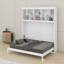 Grand lit escamotable mural avec tablettes supérieures et port USB-102515717