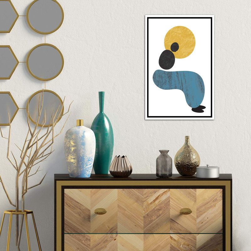 « abstract lady » par flatowl-impression sur image, Toile blanche encadrée, H 48 po x l 32 po x P 1,5 po