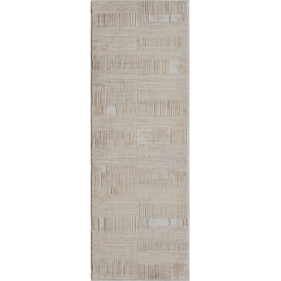 Modern Linear Block Pattern Area Rug
