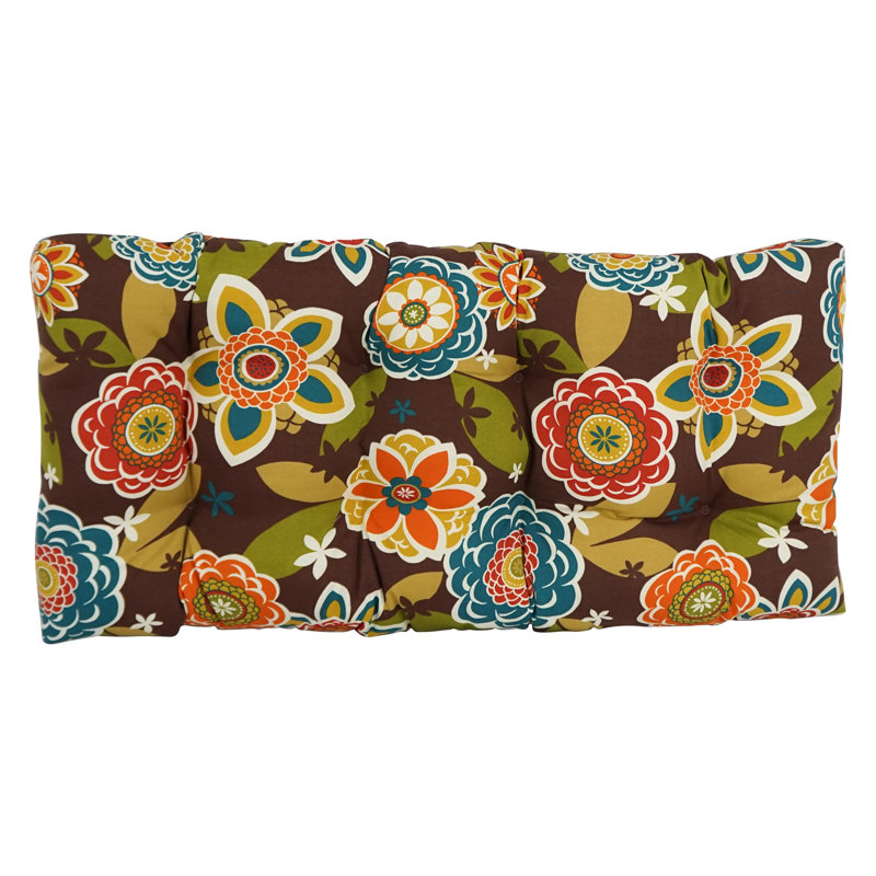 Outdoor 5'' Loveseat Seat Cushion, Annie Chocolate