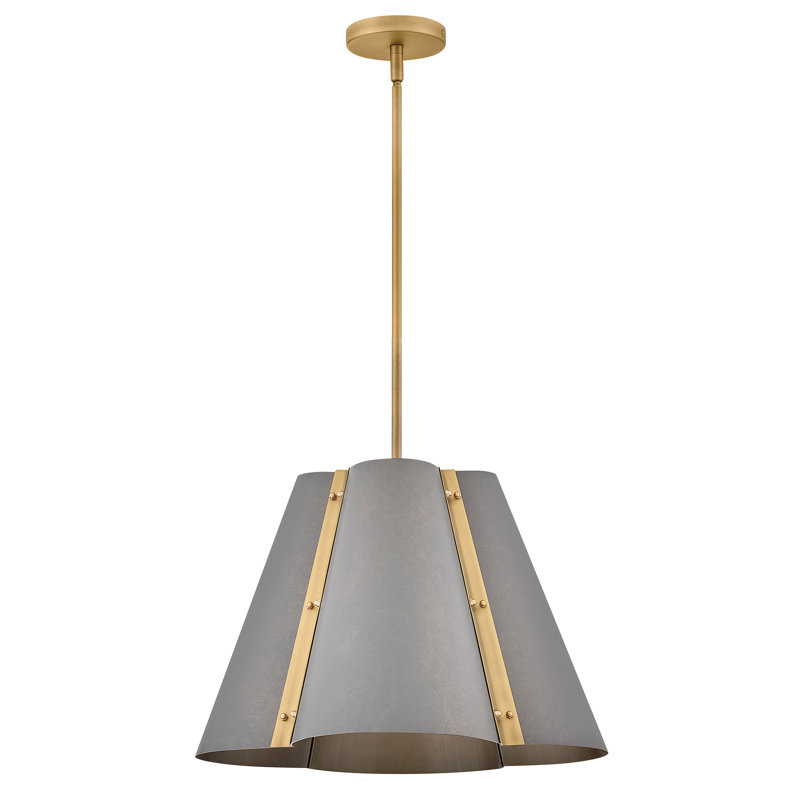Grand luminaire suspendu Hinkley Bowman, L 19 po, Bronze ardoise, 3