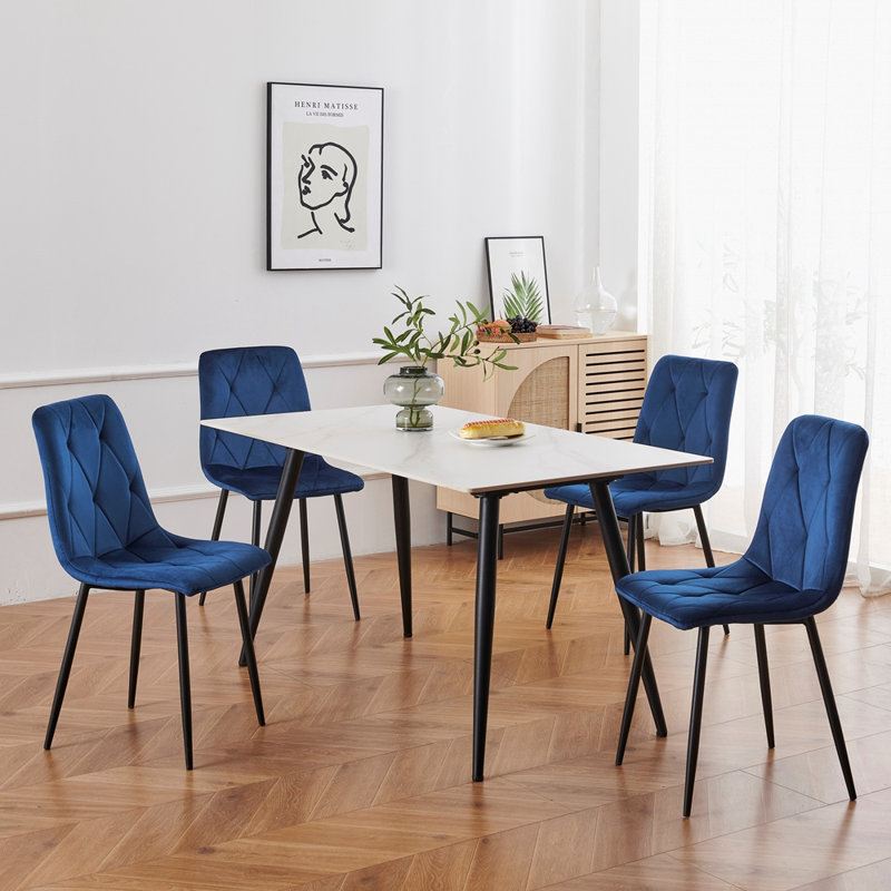 Chaises de salle à manger, chaises de cuisine, chaises de salle à manger Cohn, Bleu
