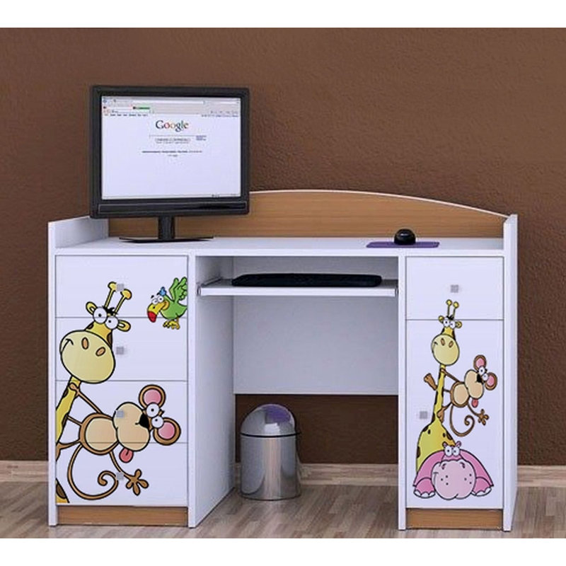 Taryn 125cm Computer Desk, Light Brown