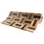 Carrelage mosaïque en marbre poli natté 11,82 po x 11,82 po Emperador