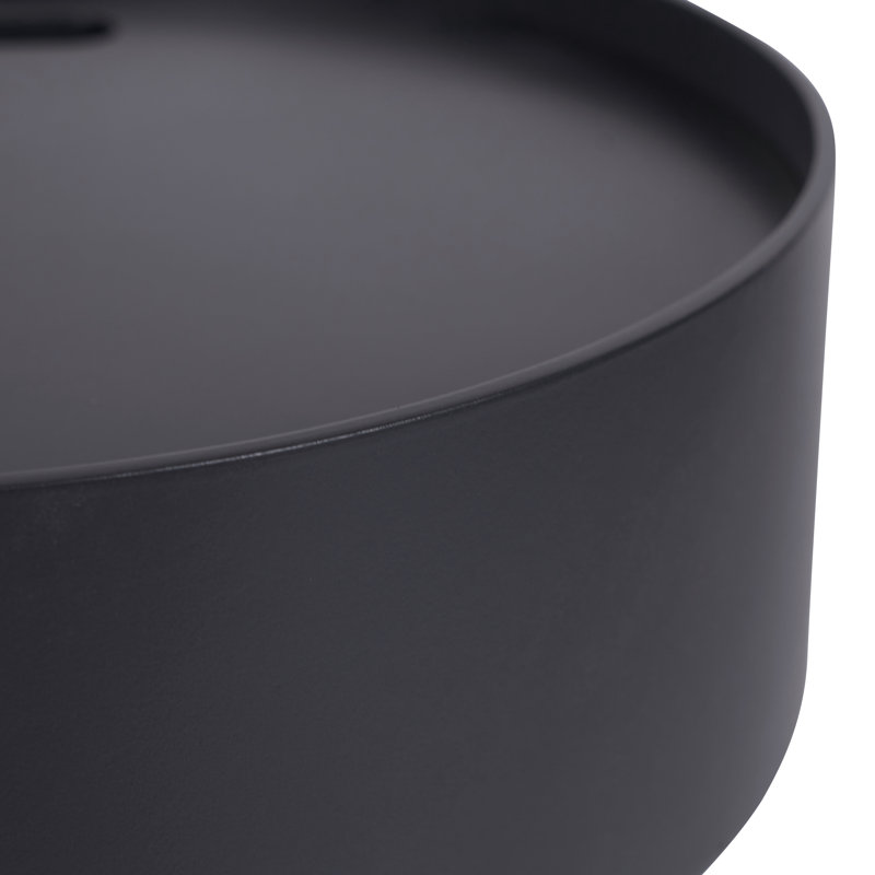 Hugo Frame End Table, Dark Grey