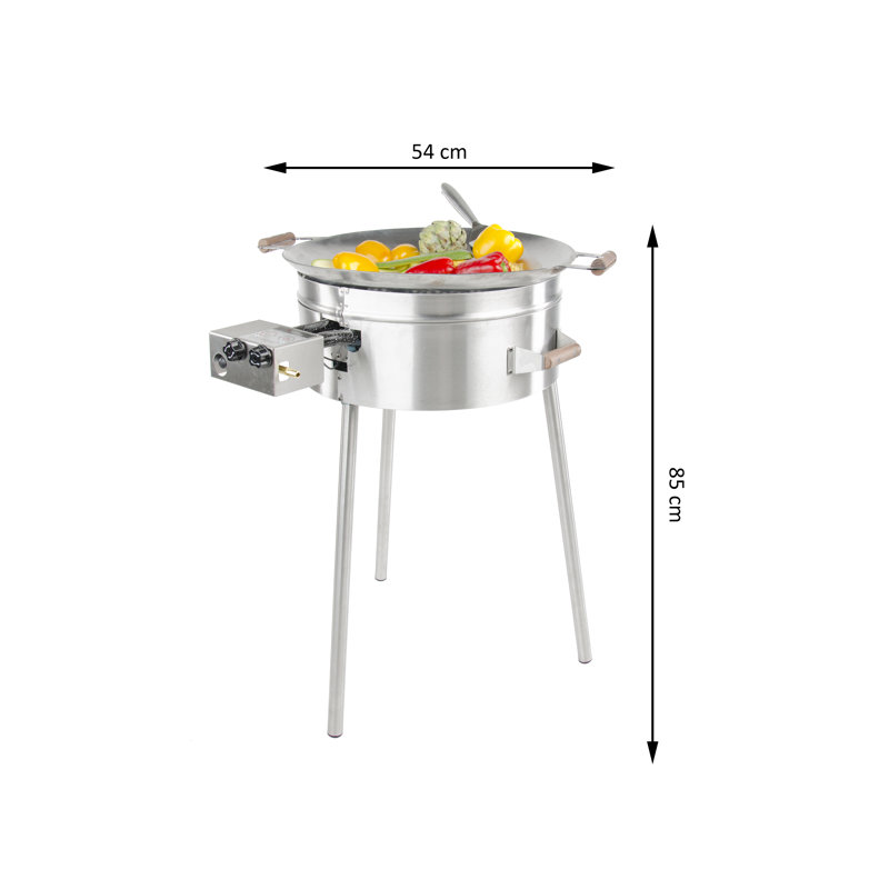 55cm Wok 2-Burner Liquid Propane Barbecue Grill