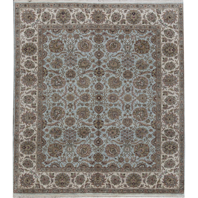 Wool Oriental Area Rug, Rectangle 7'11" x 8'11"