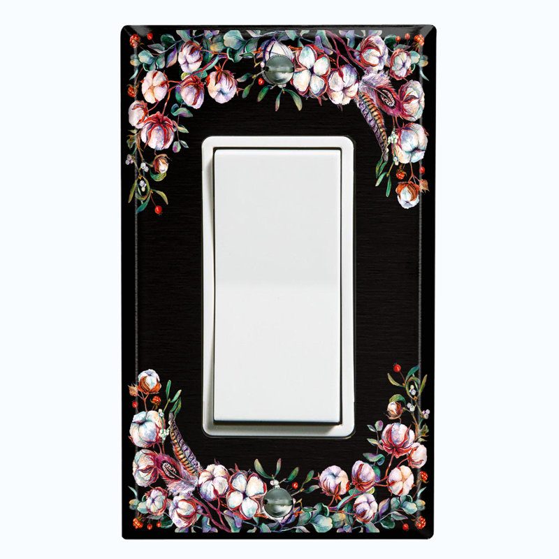 Patterned 1 - Gang Rocker Standard Wall Plate