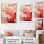 Collage beige et rose corail - grand art mural corail-850297187-850297195