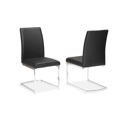 Tamrat Faux Leather Side Chair