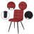Furst 17.75'' H Tufted Velvet Upholstered Metal Side Chair-2033711542