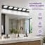 Éclairage à DEL pour meuble-lavabo à DEL, réglable, à intensité variable 3 couleurs (3/4/6000 K), noir mat moderne-528883617