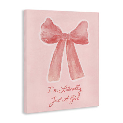 Literally Just A Girl Canvas, conception de Lucille Price