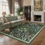Tapis floral lavable en machine avec envers antidérapant Guston-51273237-51977782-52131639