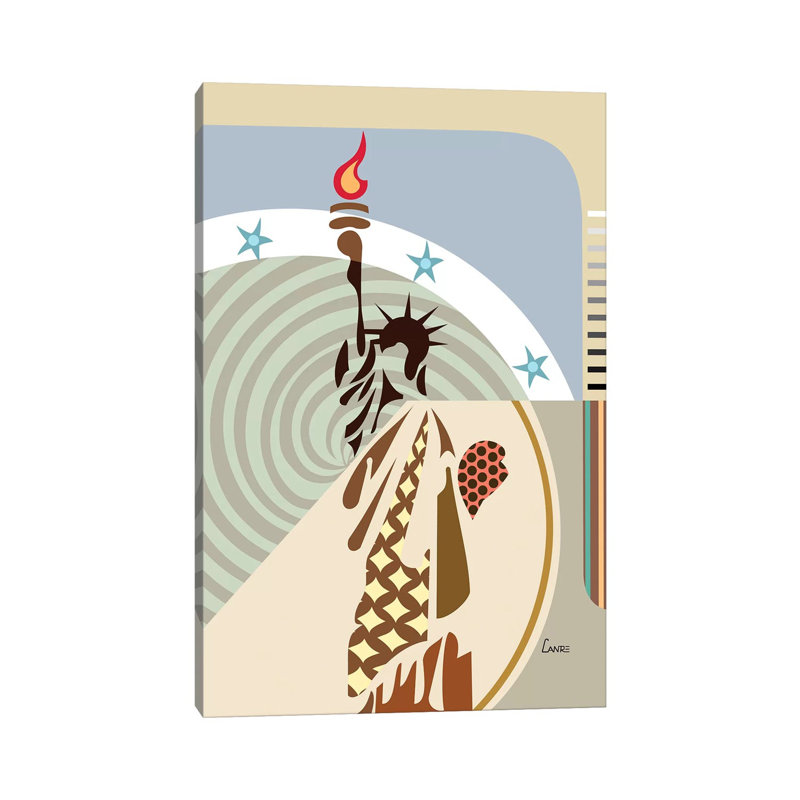 Statue de la liberté par Lanre Studio - impression sur toile tendue, H 40 po x l 26 po x P 1,5 po