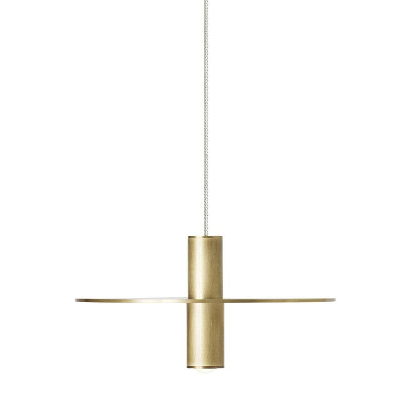 Ponte 1 - Light LED Pendant, Natural Brass