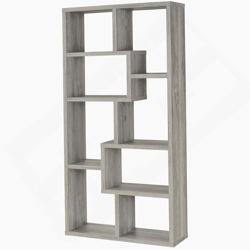 7-Shelf Bookshelf, Bookcase With Open Compartments