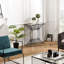 Rafelo 87cm Glass Top Console Table