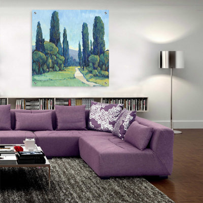 «Cypress Path II» par Tim O'Toole, art mural en verre acrylique