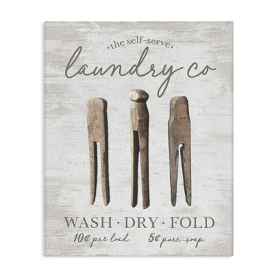 Distressed Laundry Co Canvas Wall Art by Lettered and Lined