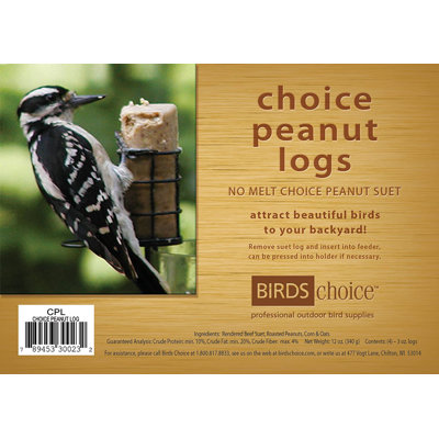 Choice Peanut Log Bird Seed