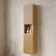 Armoire murale étroite 59 po pour salle de bain 59 "- avec portes et tablettes en chêne pour une solution de rangement compacte
