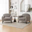 Chaise d'appoint rembourrée avec accoudoirs ronds Deivi-1632049340