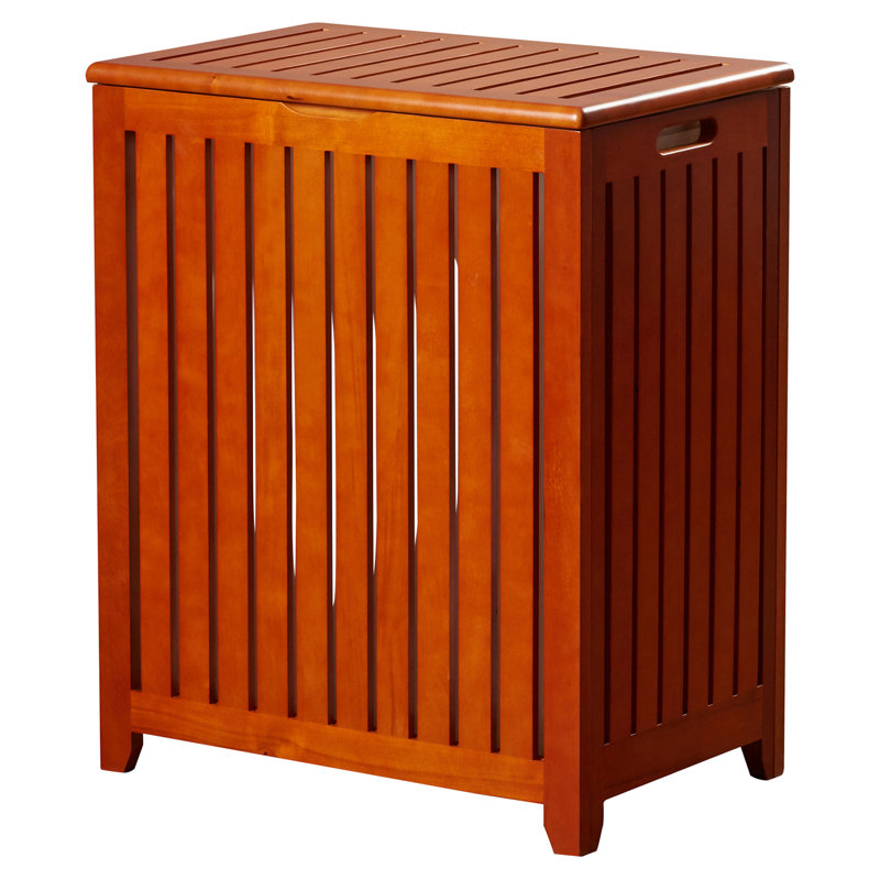 Wood Laundry Hamper with Handles