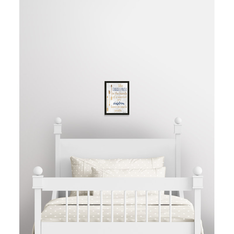Impression sur papier pour enfants, H 14 po x l 10 po x P 1,18 po, Encadré de boîte à grain de bois noir