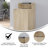 Commercial Grade Tray Top Trash Enclosure With Drop Hole-98942306