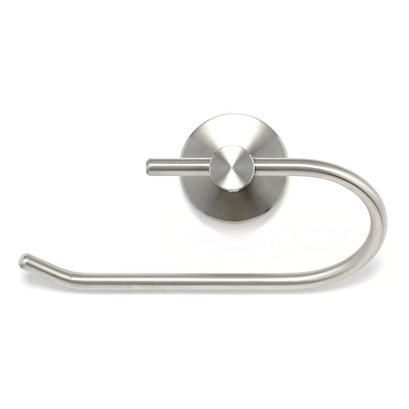 Bridgeport Wall Mount Toilet Paper Holder, Brushed Stainless Steel