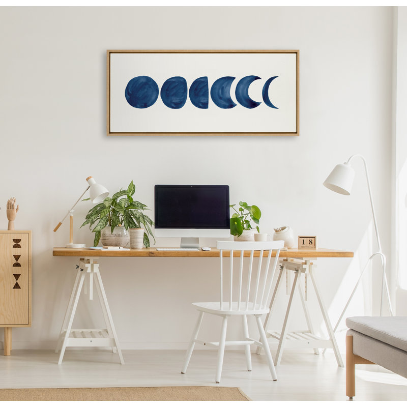 «Linear Moon Phases» par Teju Reval, reproduction d'art sur toile encadrée