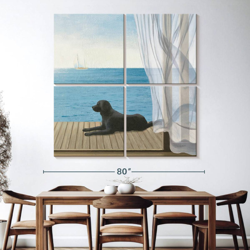 Brampt Coastal Blue Breeze I, H 74 po x l 74 po