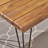 Vikesha 7-Piece Modern Rustic Industrial Acacia Wood And Metalpatio Dining Set With Stackable Wicker Chairs-124392577