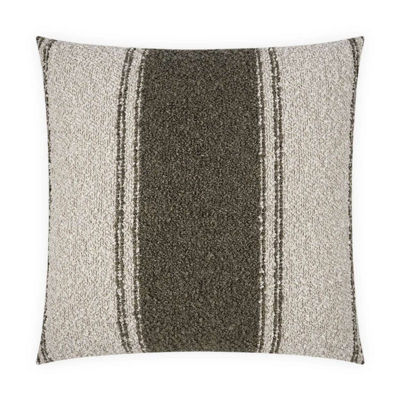 Mackinac Square Pillow Cover & Insert, 22"H x 22"W, Truffle